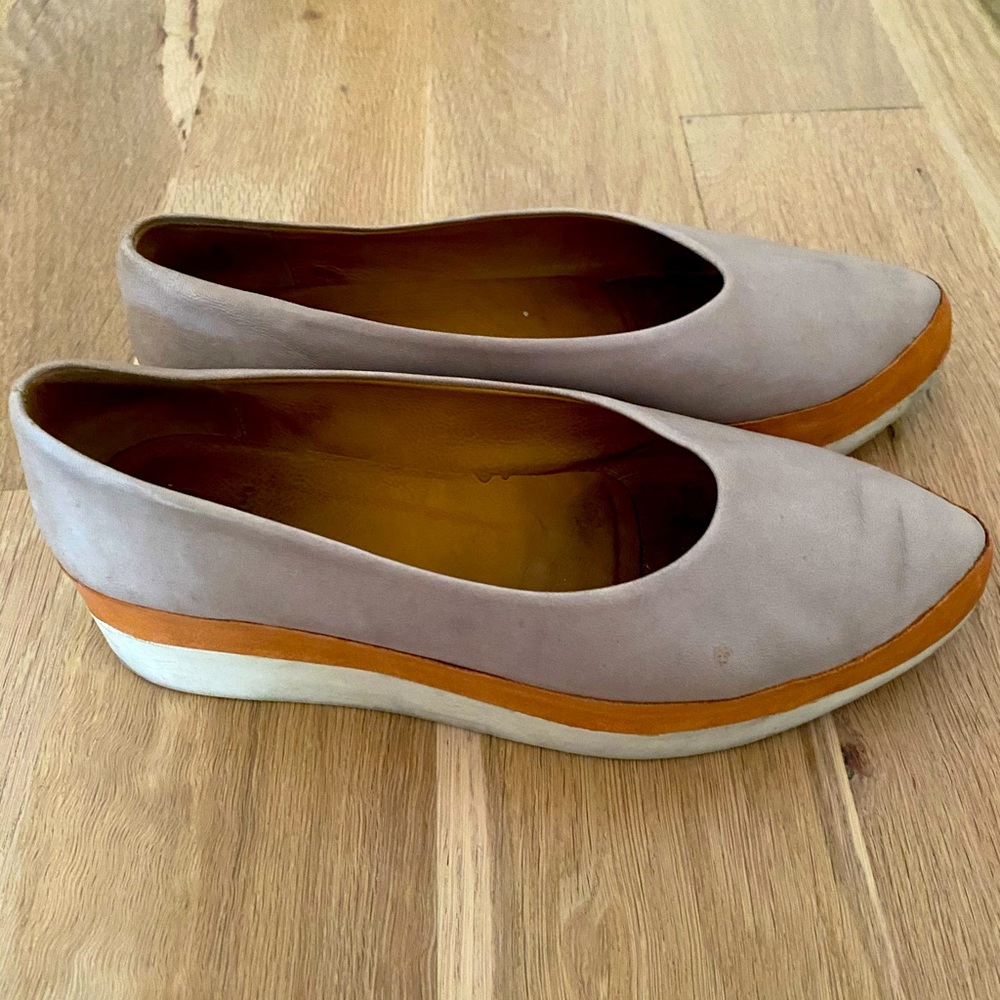 Coclico Perl Wedge in Grey Leather